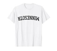 Nom des États américains à l'envers Minnesota T-Shirt