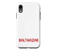 Nom du Chat Balthazar Gifts All I Need is Coffee Cat Named Coque pour iPhone XR