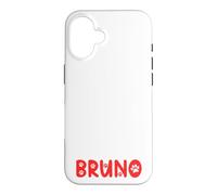 Nom du Chat Bruno Gifts All I Need is Coffee Chat nommé Bruno Coque pour iPhone 16