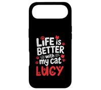 Nom du Chat Lucy Life is Better with My Cat Lucy Coque pour iPhone Air