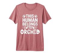 Nom du Chat orchidée Humaine Appartient au nom du Chat Orchidée T-Shirt Haut de Gamme
