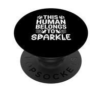 Nom du chat Sparkle Human appartient au nom du chat Sparkle PopSockets PopGrip Adhésif