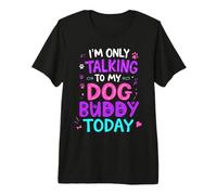Nom du Chien Buddy ne Parle qu'à Mon nom de Copain T-Shirt Haut de Gamme