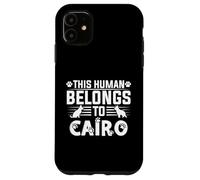 Nom du Chien Cairo Cadeau personnalisé This Human Belongs to a Coque pour iPhone 11