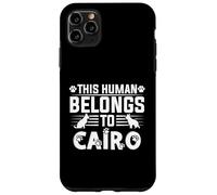 Nom du Chien Cairo Cadeau personnalisé This Human Belongs to a Coque pour iPhone 11 Pro Max