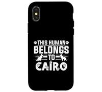 Nom du Chien Cairo Cadeau personnalisé This Human Belongs to a Coque pour iPhone X/XS