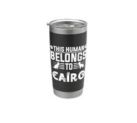 Nom du chien Cairo Gift Belongs To Pet Dog Cairo Gobelet isotherme en acier inoxydable double paroi