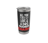 Nom du chien Chairo Design - All You Need is Love ! Gobelet isotherme en acier inoxydable double paroi