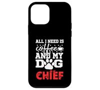 Nom du Chien Chief All in Need is Coffee Mon Chien nommé Chief Coque pour iPhone 12 Mini