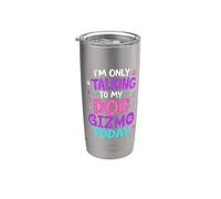 Nom du chien Gizmo Only Talking To My Dog Gizmo Nom Gobelet isotherme en acier inoxydable double paroi