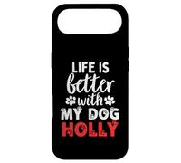 Nom du Chien Holly Life is Better with My Dog Named Holly Coque pour iPhone Air