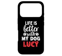 Nom du Chien Lucy Life is Better with My Dog Named Lucy Coque pour iPhone 17 Pro