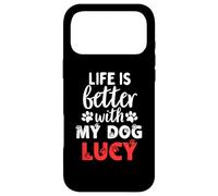 Nom du Chien Lucy Life is Better with My Dog Named Lucy Coque pour iPhone 17 Pro Max