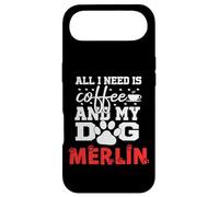 Nom du Chien Merlin All in Need is Coffee My Dog Named Merlin Coque pour iPhone Air