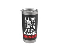 Nom du chien Thunder - All You Need is Love ! Gobelet isotherme en acier inoxydable double paroi