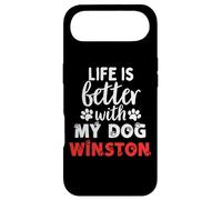 Nom du Chien Winston Life is Better with My Dog Named Winston Coque pour iPhone Air