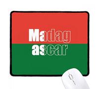 Nom du Drapeau du Pays De Madagascar Mouse Pad Petit Tapis De Souris Gaming Durable Tapis De Souris pour Bureau Jeu Ordinateur 25X30Cm