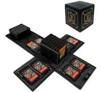 【Nom du magasin: WISETONY®】Boîtes de rangement avec 16 poches pour jeux Nintendo Switch - Noir∨ NOIR G