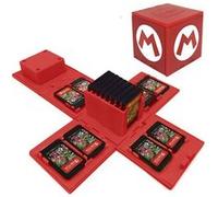 ?Nom du magasin:?Boîtes de rangement avec 16 poches pour jeux Nintendo Switch - Rouge Mario