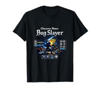 Nom du Personnage Bug Slayer Débogage Humour Gamer Design T-Shirt