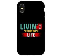 Nom du t-Shirt Livin' The Tommy Life Tommy Coque pour iPhone X/XS