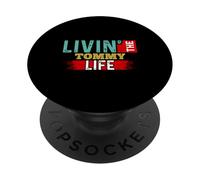 Nom du t-Shirt Livin' The Tommy Life Tommy PopSockets PopGrip Adhésif