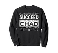 Nom du Tchad Humoristique Blague Noël Anniversaire Papa Homme père Sweatshirt
