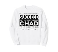 Nom du Tchad Humoristique Blague Noël Anniversaire Papa Homme père Sweatshirt
