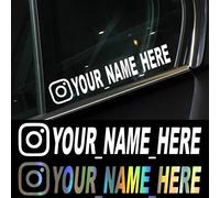 Nom d'utilisation personnalisé Instagram vinyle décalcomanies moto pour Instagram FACEBOOK personnalisation a besoin de remarques autocollant de voiture
