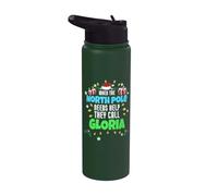 Nom Gloria Christmas Gloria North Pole Helper Stainless Steel Insulated Water Bottle