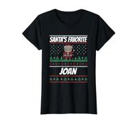 Nom Joan de Noël préféré du Père Noël personnalisé T-Shirt Graphique avec Valeur