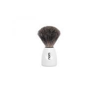 Nom Lasse81wh Blaireau « Lasse », Pur Noir (Pure Badger), Monture Plastique Blanc