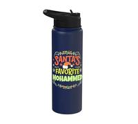 Nom Mohammed Mohammed préféré du Père Noël Stainless Steel Insulated Water Bottle