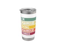 Nom personnalisé amusant de I'm Mahmoud Doing Mahmoud Things Gobelet isotherme en acier inoxydable double paroi