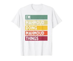 Nom personnalisé Amusant de I'm Mahmoud Doing Mahmoud Things T-Shirt Graphique avec Valeur