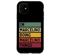 Nom personnalisé Amusant de I'm Marcelino Doing Marcelino Things Coque pour iPhone 11