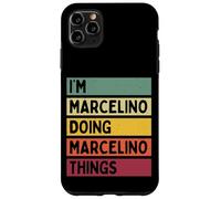 Nom personnalisé Amusant de I'm Marcelino Doing Marcelino Things Coque pour iPhone 11 Pro Max