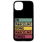 Nom personnalisé Amusant de I'm Marcelino Doing Marcelino Things Coque pour iPhone 15 Plus