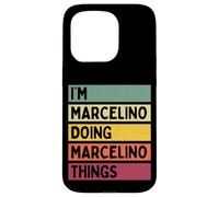 Nom personnalisé Amusant de I'm Marcelino Doing Marcelino Things Coque pour iPhone 15 Pro