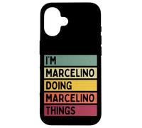 Nom personnalisé Amusant de I'm Marcelino Doing Marcelino Things Coque pour iPhone 16