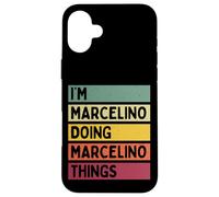 Nom personnalisé Amusant de I'm Marcelino Doing Marcelino Things Coque pour iPhone 16 Plus