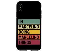 Nom personnalisé Amusant de I'm Marcelino Doing Marcelino Things Coque pour iPhone XS Max