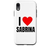 Nom personnalisé I Love Sabrina pour Femme en Forme de cœur Coque pour iPhone XR
