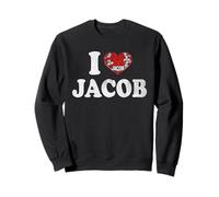 Nom personnalisé Jacob I love Jacob vintage Sweatshirt