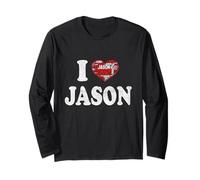 Nom personnalisé Jason I Love Jason Vintage Manche Longue