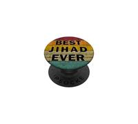 Nom personnalisé Jihad I Love Jihad Style rétro Vintage PopSockets PopGrip Adhésif