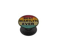Nom personnalisé Marilyn I Love Marilyn Style rétro Vintage PopSockets PopGrip Adhésif