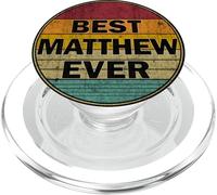 Nom personnalisé Matthew I Love Matthew Style rétro Vintage PopSockets PopGrip pour MagSafe