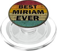 Nom personnalisé Miriam I Love Miriam Style rétro Vintage PopSockets PopGrip pour MagSafe