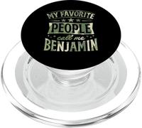 Nom personnalisé My Favorite People Call Me Benjamin PopSockets PopGrip pour MagSafe